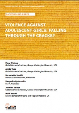 Report Cover:  Violence Against Adolescent Girls: Falling through the cracks?