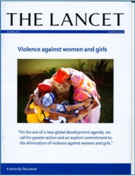 The lancet: Violence against women and girls (Photo of Women in a circle)