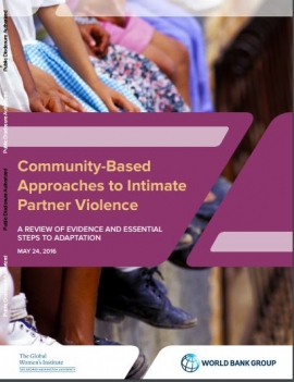Manual Cover: Community-Based Approaches to Intimate Partner Violence: A review of evidence and essential steps to adaptation 