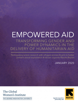 Article Title Page: Empowered Aid: Reducing Risks of Sexual Exploitation and Abuse in Fuel and Firewood Distribution