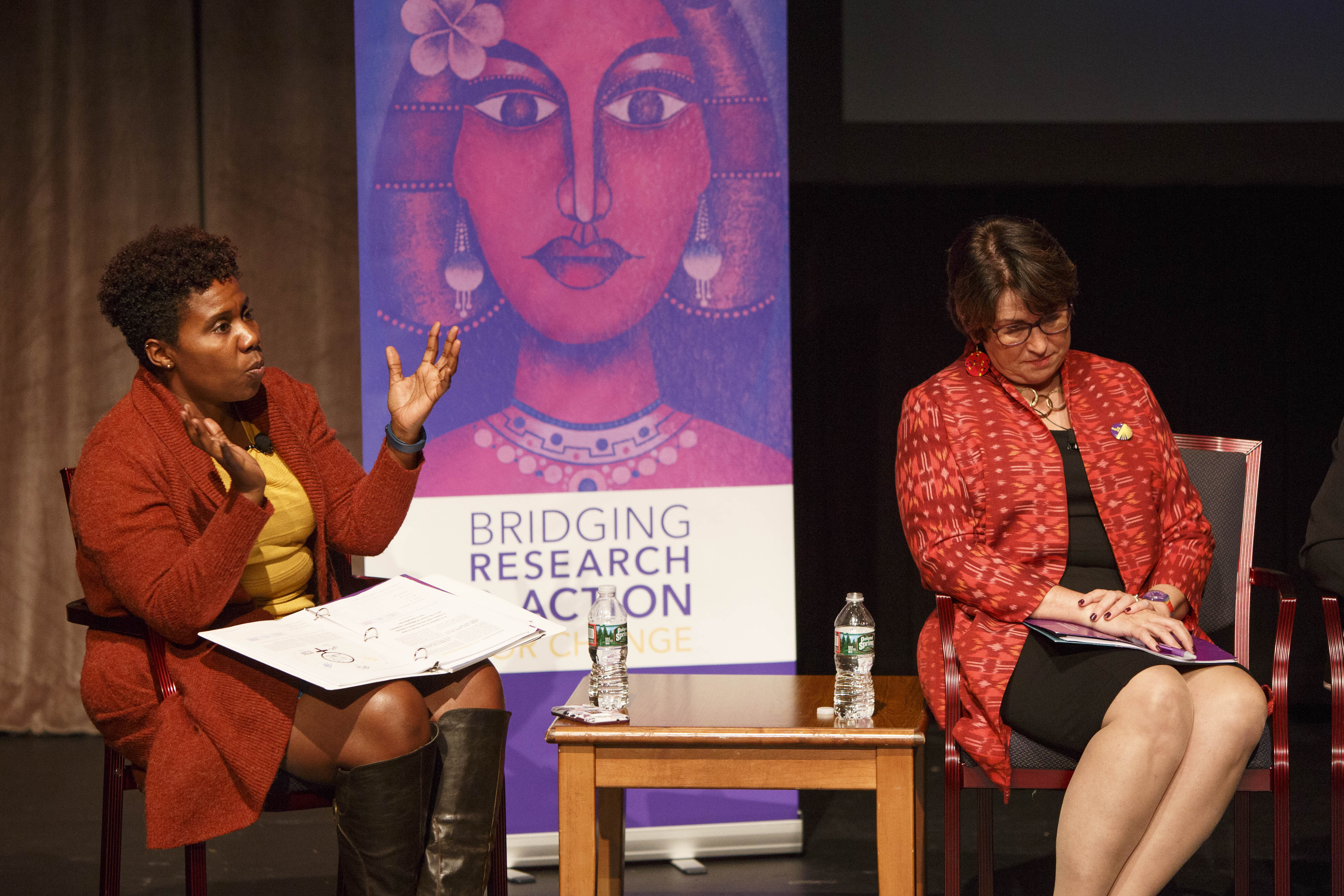 Imani Cheers asks a question