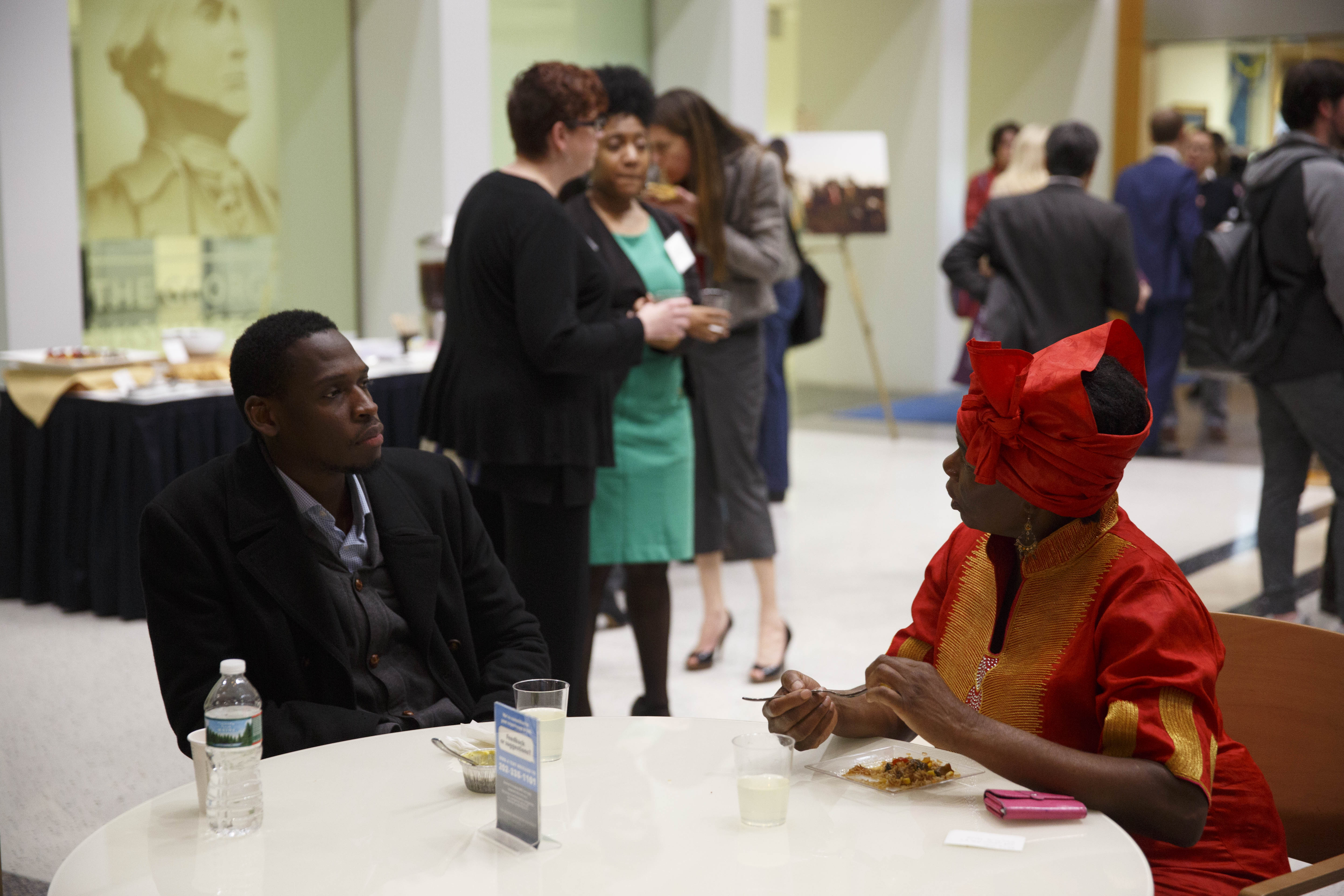 Scenes from the reception