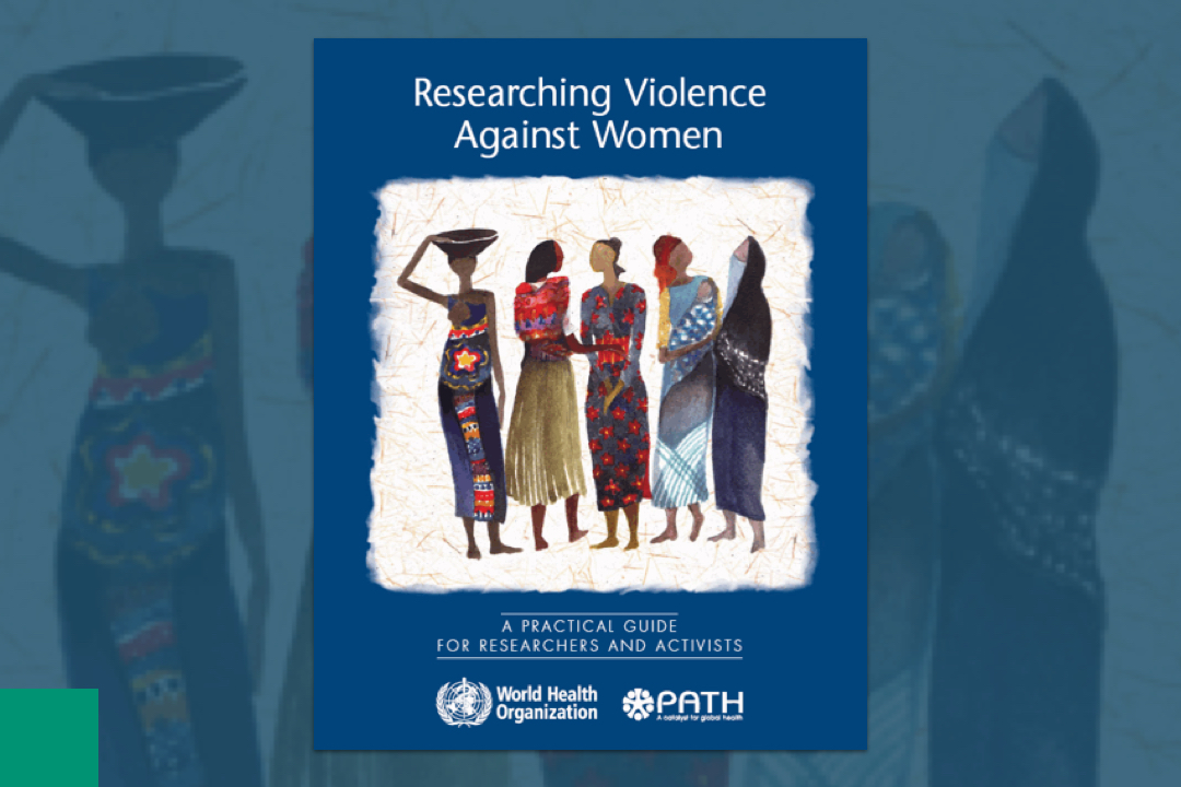 Picture of a design with women on the cover on a report manual