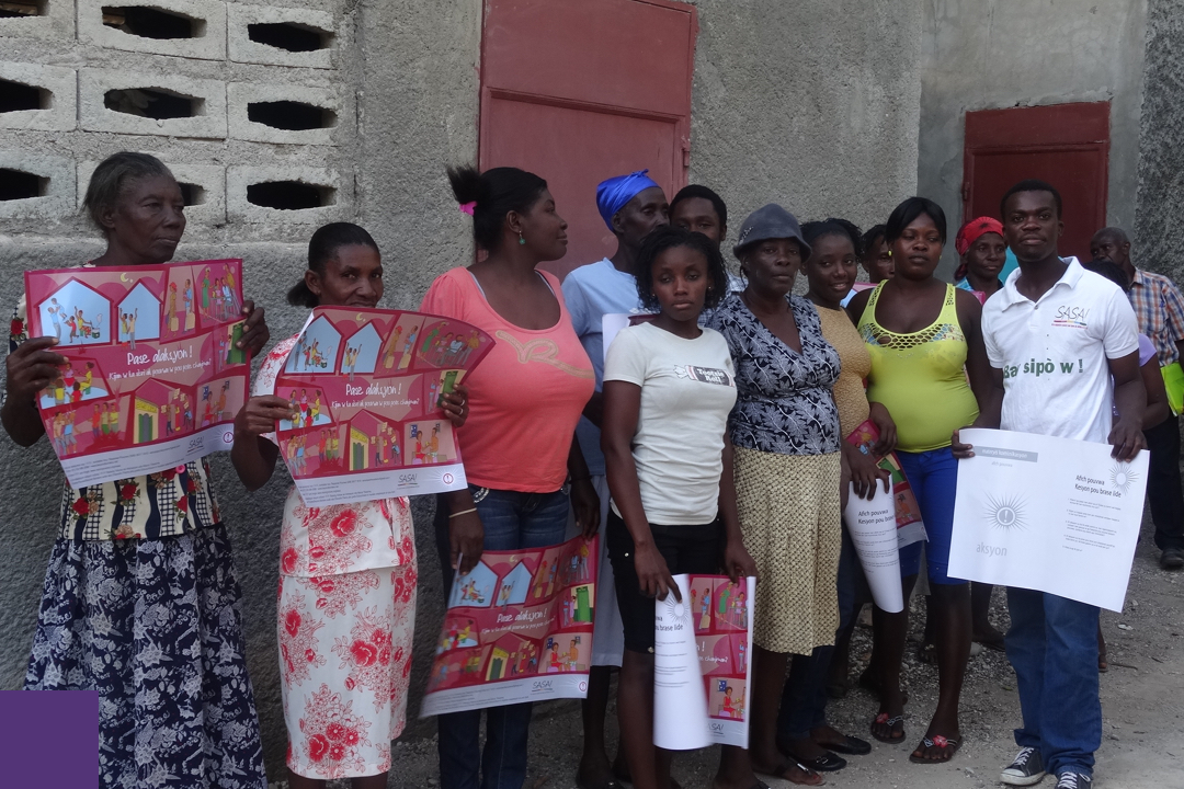 Women Standing in a Line