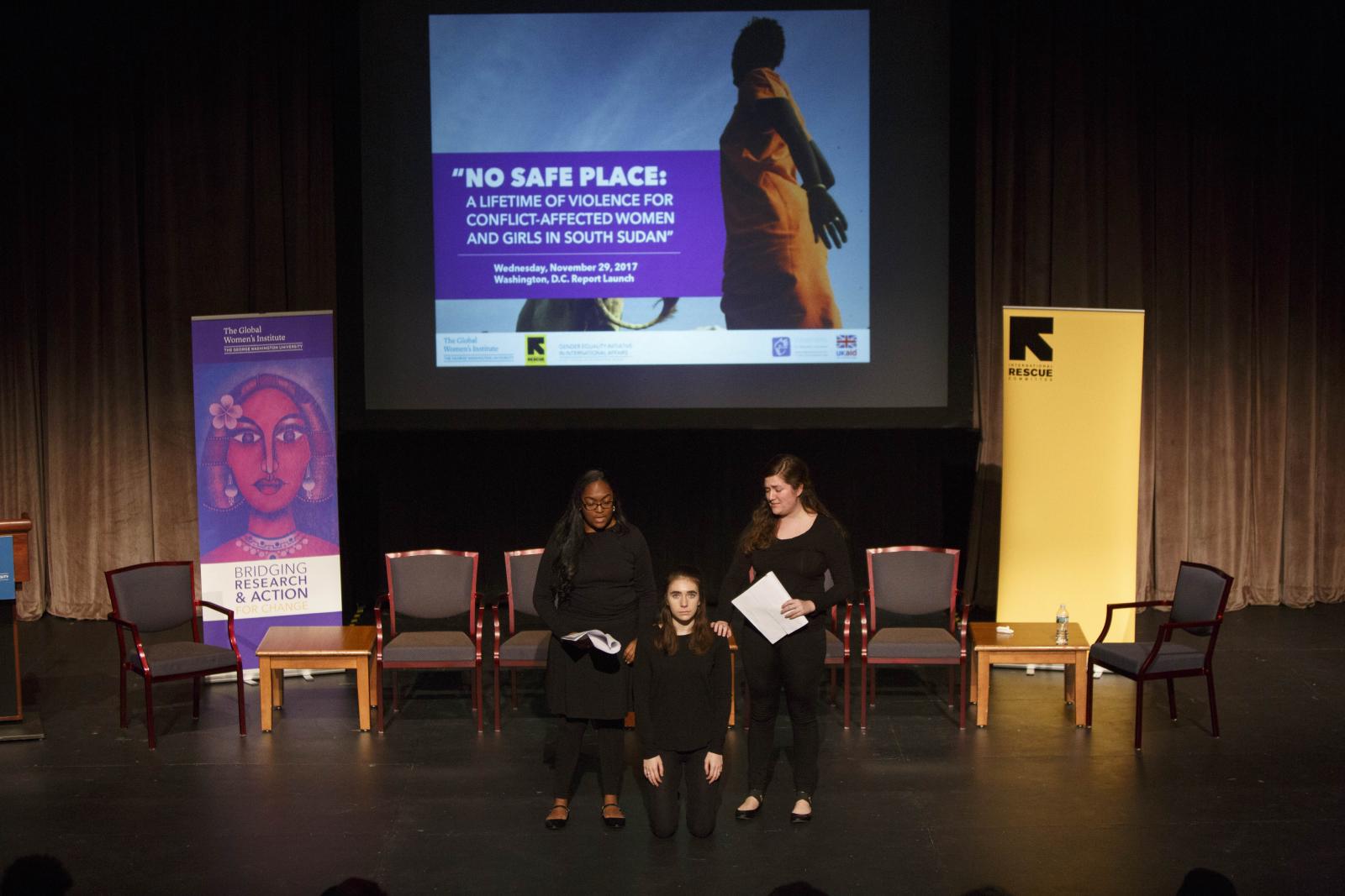 GWU Theatre students performs spoken word